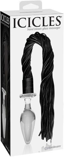 517F+iOLaHL._AC_SY879_ Icicles No. 49 Glass Anal Wedge with Whipping Tail - Image 1