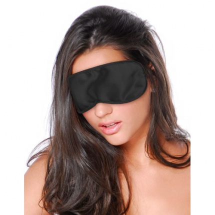 Black Satin Love Mask