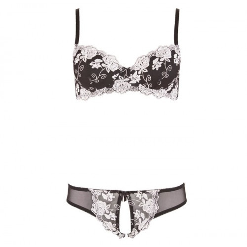 Cottelli Embroidery Lingerie Set - Image 3