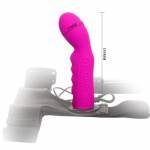 ULTRA HARNESS PRETTY PURPLE STRAP-ON 5".ΜΕ ΔΟΝΗΣΗ - Image 2