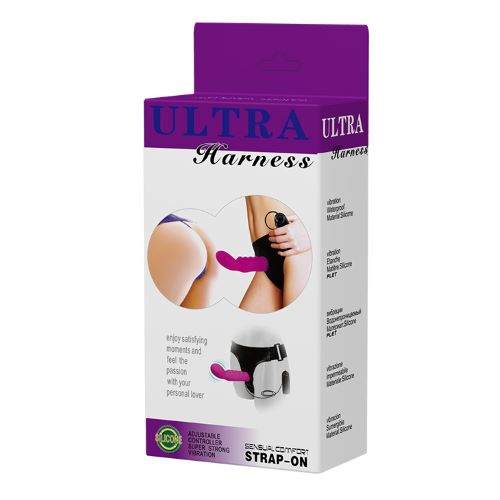 ULTRA HARNESS PRETTY PURPLE STRAP-ON 5".ΜΕ ΔΟΝΗΣΗ - Image 10