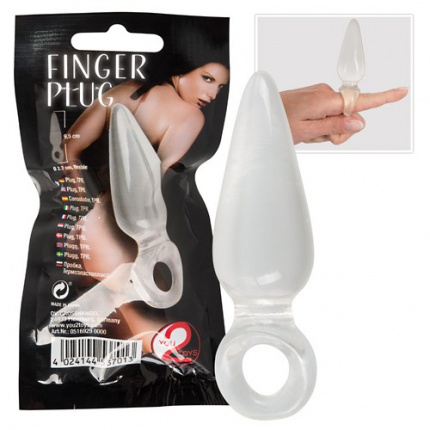 Mini Finger Plug with loop