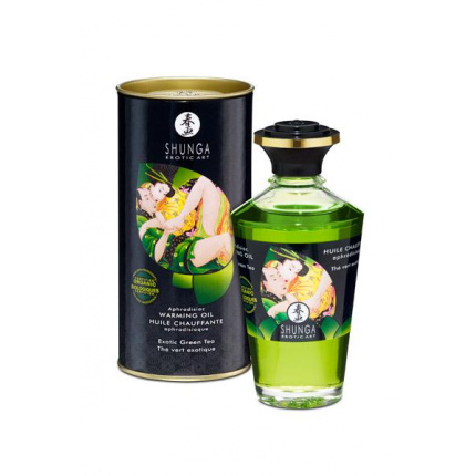 SHUNGA ΑΦΡΟΔΙΣΙΑΚΟ ΛΑΔΙ ΜΑΣΑΖ ΠΡΑΣΙΝΟ ΤΣΑΙ 100ML