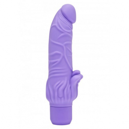 Clitoris Realistic Silicone Purple Vibrator