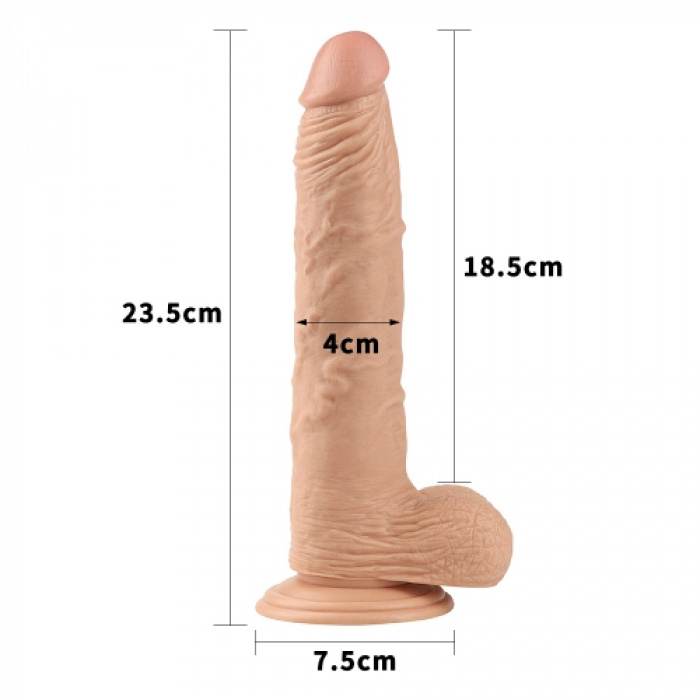 LOVETOYReal Extreme Dildo  9.5 FLESH - Image 2