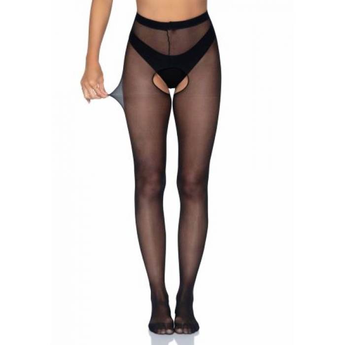 Sheer Crotchless Pantyhose - Image 5