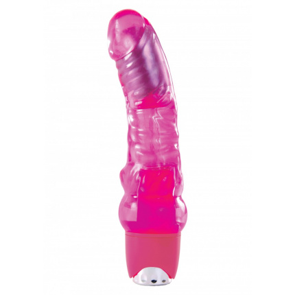 Jelly Rancher Pink Vibrating Massager 6 inch
