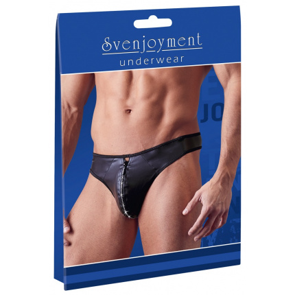 G-string with zip strass
