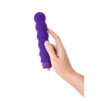 Purple silicone vibrator of pleasure anal and pussy