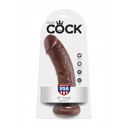 Χοντρό καφέ ομοίωμα πεόυς 20εκ King Cock