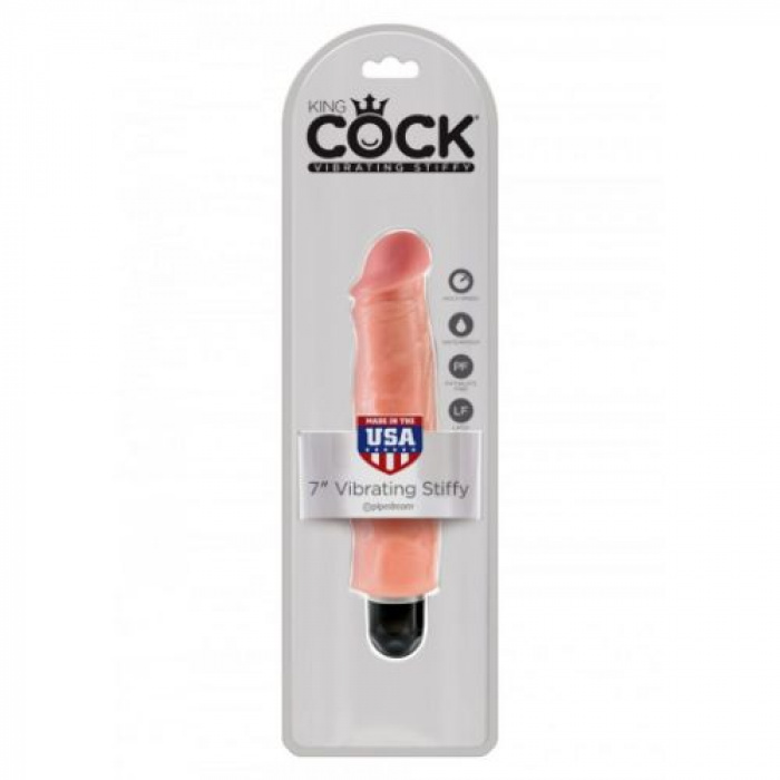 King Cock 7 Inch Vibr Stiffy flesh - Image 2