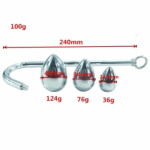 Μεταλλικός γάντζος με 3 μεγεθών σφήνες - Image 2