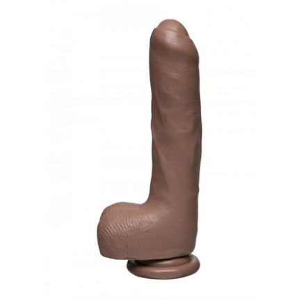 Uncut D 9 In w Balls Firmaskyn Caramel