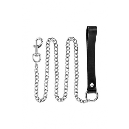 Metal strap with leather handle 115cm