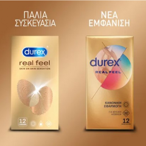 Durex Real Feel Προφυλακτικά από Προηγμένο Υλικό για πιο Φυσική Αίσθηση Κατά την Επαφή, 12τεμ - Image 3