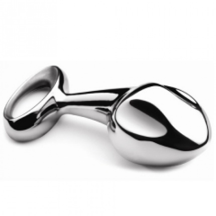 Pure Plugs Medium Luxury Metal Butt Plug-silver