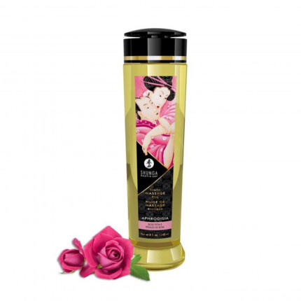 SHUNGA EROTIC MASSAGE OIL APHRODISIA ROSE 240ML