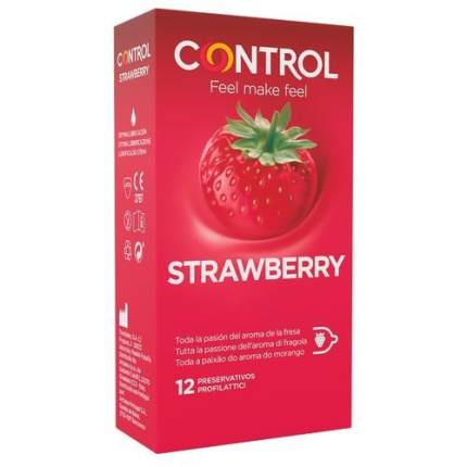 Προφυλακτικά Control με Άρωμα Φράουλας 12pcs