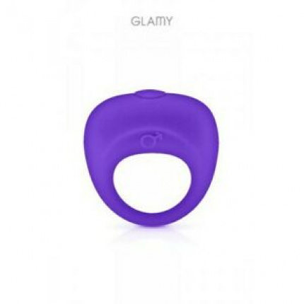 VIBRATING COCKRING PURPLE GLAMY