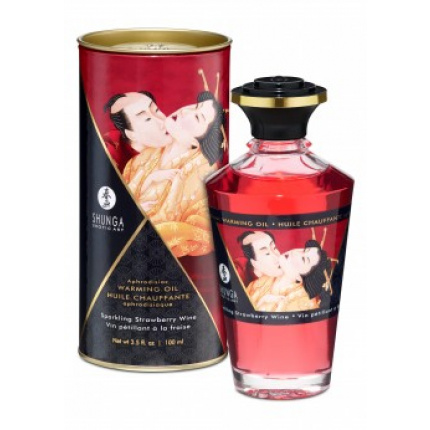 Aphrodisiac Warming Oil 100ml Strawberry Wine