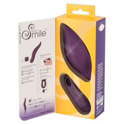 Lay-on vibrator with a remote control