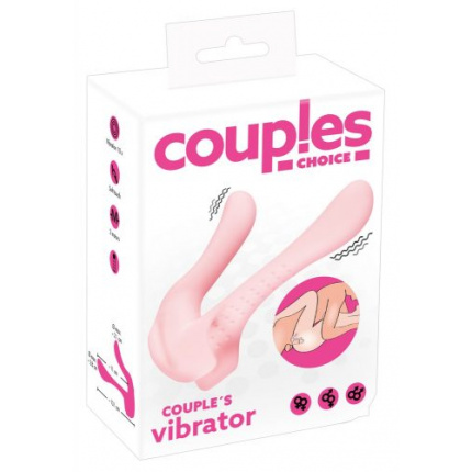 Couple's vibrator with two motors