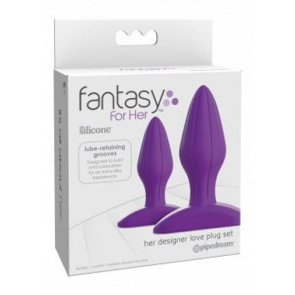 Her Designer Love Plug Set Δυο διαφορετικές πρωκτικές σφήνες μικρή-μεσαία