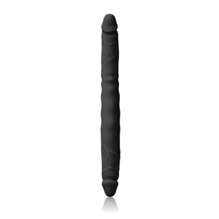 Εύκαμπτος διπλός δονητής από σιλικόνη 30cm Colours’ Double Pleasure 12” Black Silicone