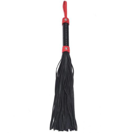 Soft Leather Whip With Red Details