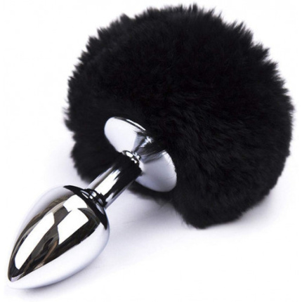 SMALL METAL PLUG WITH BUNNY TAIL