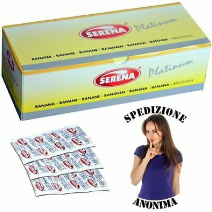 SERENA PLATINUM BANANA 144 CONDOMS