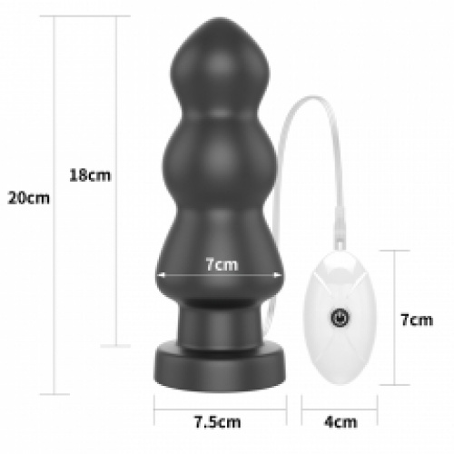 7.8" King Sized Vibrating Anal Rigger - Image 5