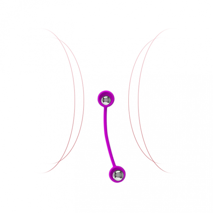 Pretty Love Weighted Silicone Kegel Ball Iii - Fuchsia - Image 4