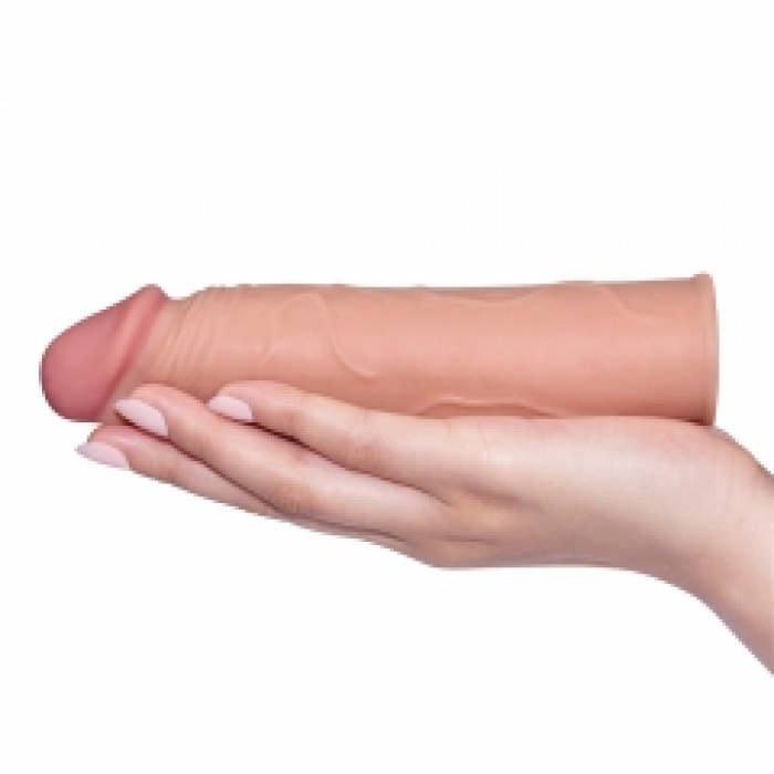 Add 1" Pleasure X Tender Penis Sleeve Flesh - Image 4