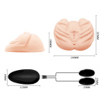 Crazy Bull the Realistic Skin-Like Texture Vagina and Anal Masturbator Vibration - Image 5