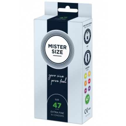MISTER SIZE 47mm Condoms 10pcs