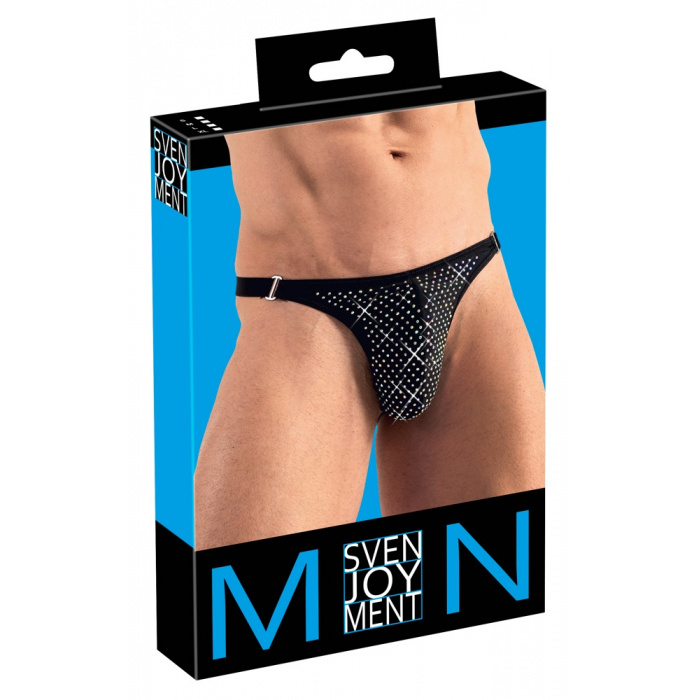 String with sparkly rhinestones on the pouch - Image 4