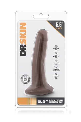 330988-P DR. SKIN 5.5INCH COCK WITH SUCTION CUP - Image 1