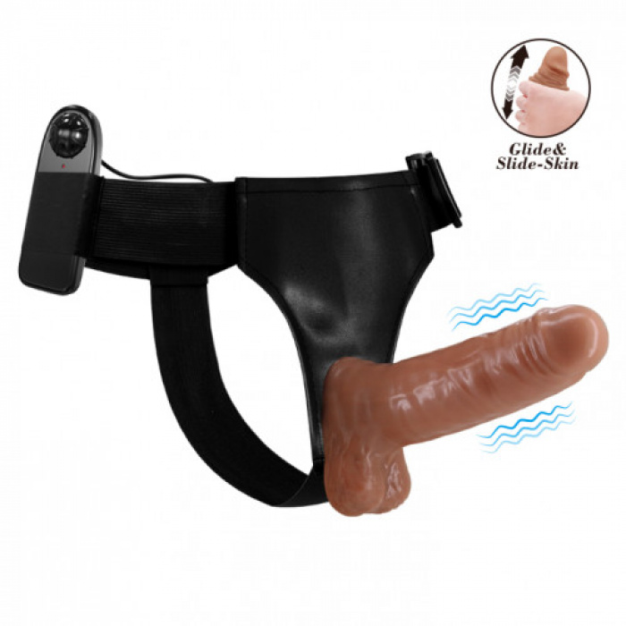 Vibrating Strapon Belt with Dildo 16cm - Image 15