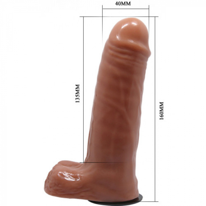 Vibrating Strapon Belt with Dildo 16cm - Image 2