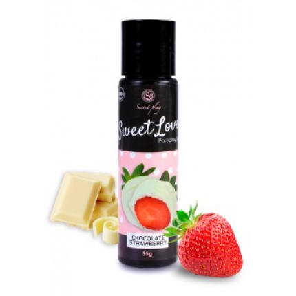 Sweet Love Foreplay Gel Strawberrys And White Chocolate