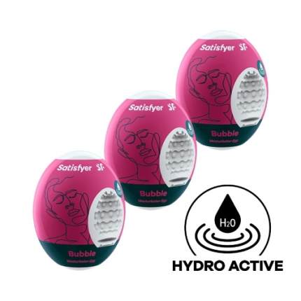 Satisfyer Set: 3 "Bubble" Masturbator eggs