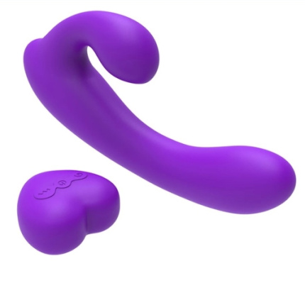 Rabbit Vibrator / Strap-On With Double Vibration And Control