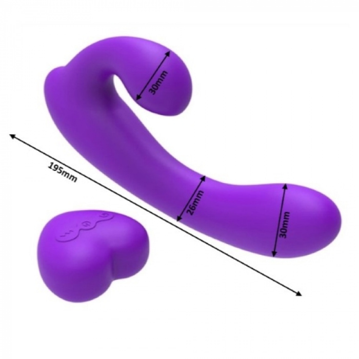 Rabbit Vibrator / Strap-On With Double Vibration And Control - Image 2