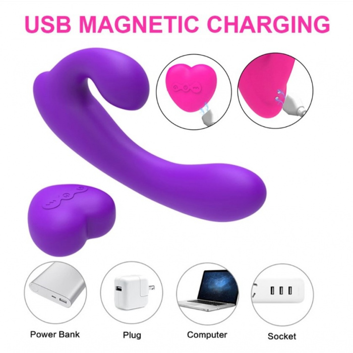 Rabbit Vibrator / Strap-On With Double Vibration And Control - Image 3