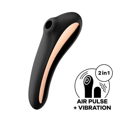 Satisfyer Dual Kiss: Δονητής παλμού αέρα διπλής όψης. - Image 2