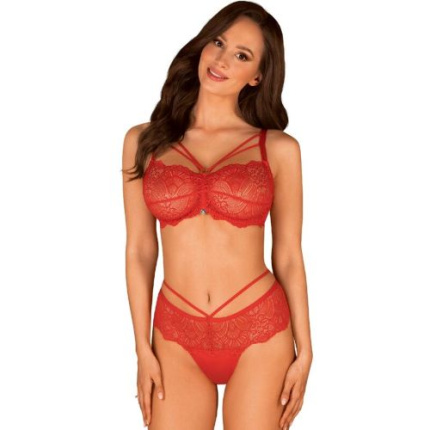LOVENTY RED TWO PIECES SET OBSESSIVE