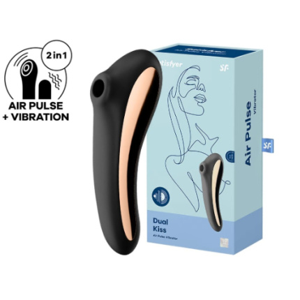 Satisfyer Dual Kiss: Double-sided air pulse vibrator.
