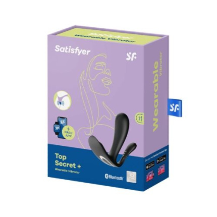SATISFYER TOP SECRET PLUS VIBRATOR BLACK