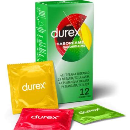 Durex 12 προφυλακτικά με διάφορες γεύσεις φρούτων